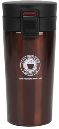 M.J COMFY-LIFE 380ML Insulated Travel Mug Coffee Mug Cup Thermal Stainless Steel Flask Vacuum Thermos
