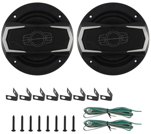 DTYBJN Tweeter Auto 2 Altoparlanti per Auto a 4 Vie, 400 W, 13 cm, subwoofer da Porta, Audio per Auto, Musica, Stereo, Gamma Completa di frequenza, Hi-Fi, Automotive Tweeter per Auto