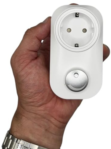 LED Steckerdimmer 4–200W VA für LED und Glühlampen Plug-in Dimmer mit Drehregler und Softstart 220–240V No.6601