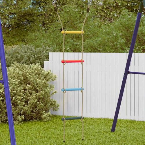 Générique Échelle de Corde pour Enfants avec 4 échelons Multicolore,Jeux & Jouets,Jeux de Plein air,Accessoires pour balançoires & portiques,0.82 KG,4009277