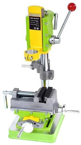ZPBLWT Supporto per Trapano a Colonna, Diametro del Collare 38-43mm, Supporto da Tavolo per Trapano Regolabile in Altezza per Fori Precisi, 170x250x400mm, Verde