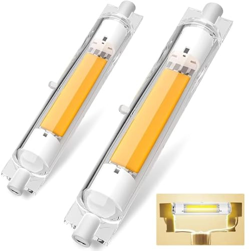 Dvnoua R7S LED 118mm Dimmbar Lampen, 30W R7S LED 118mm Ersatz für 300W J118mm Halogenstab, Stab Naturweiß 4000K, 3000LM Kein Flackern, 360°Abstrahlwinkel, Beleuchtung für Zuhause, 2PCS