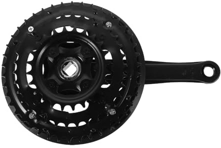 Toyvian Guarnitura Bicicletta Mountain Bike in Acciaio Carbonio Leggero Monocorona Singola per Riparazione e Sostituzione Braccio Pedivella Destro Resistente per Ciclismo off-Road