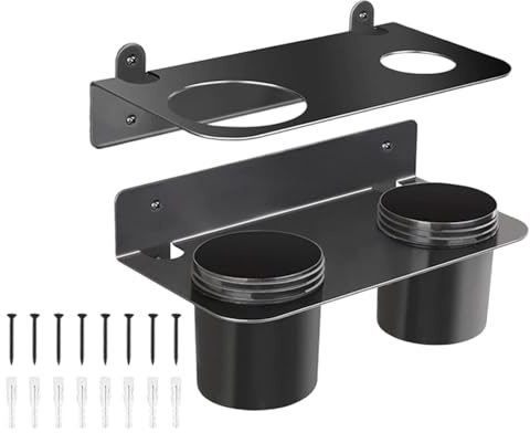 Oil Funnel Holder Kit - with Removable Drip Cups Wall Mount Auto Shop Supplies - Oil Jug Holder Rack | for Car Trailer Race Train Motor Engine Additive Filter Valve Spill Drain