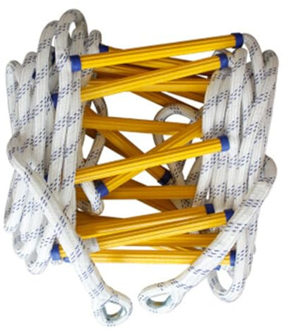 Scala di emergenza antincendio 30 m, portatile e leggera, per case a 2-3 piani, dispositivo di salvataggio di sicurezza riutilizzabile compatto