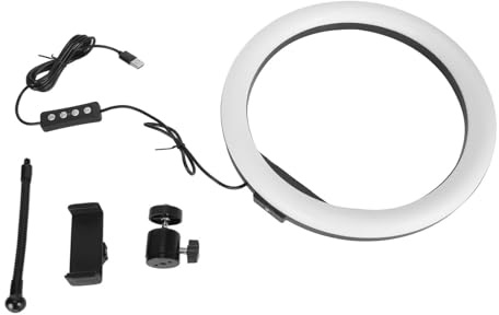 Luce circolare a LED con 162 led a risparmio energetico, anello luminoso a luminosità regolabile con supporto per lo streaming live, luce di riempimento filettata da 1/4 di pollice