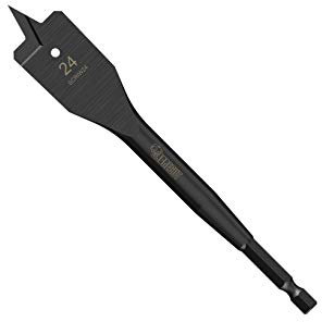 1 x SabreCut SCRIW24_1 24mm x 152mm Impact Rated Flat Wood Spade Bit for Softwood Hardwood Chipboard