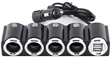PNI Répartiteur Allume-Cigare Lighter 04 12V / 24V 4 Sorties, 2xUSB, indicateur LED