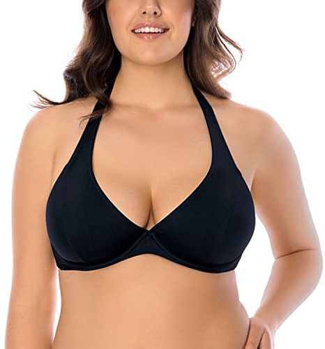 Vivisence Reggiseno Bikini Liscio Coppa Morbida 3215, Nero,5D