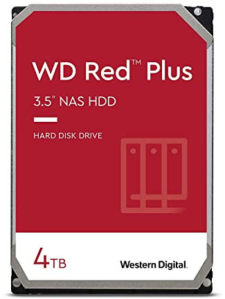 Western Digital HDD WD Red Plus NAS RAID Disco duro interno de 3.5 pulgadas WD40EFZX-EC