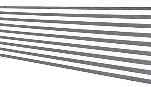 Balkon Sichtschutz 5 Meter 90cm hoch Balkonverkleidung grau weiß Bespannung