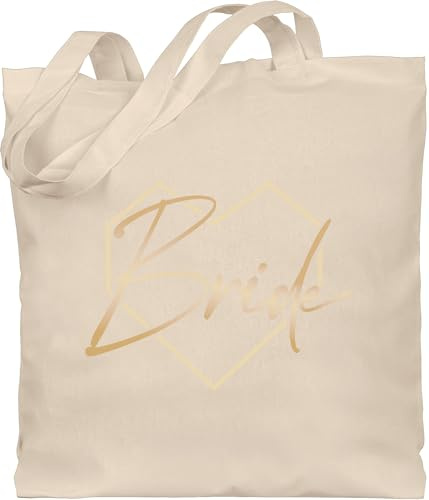 Shirtracer Baumwolltasche - JGA Junggesellenabschied Frauen - Bride - Unisize - Naturweiß - brauttaschen beutel braut bachelorette party bripe jutebeutel brautbeutel junggesellinnenabschied taschen