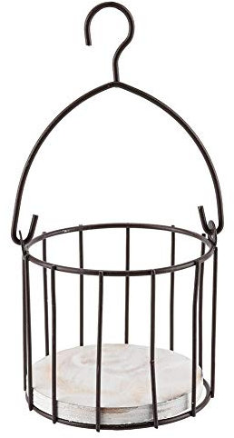 HERCHR Hängender Pflanzkorb aus Eisen, Hängekörbe für Pflanzen, Draht-Pflanzenhalter, Blumentopf, Aufhänger, Garten, künstliche Pflanzenkorb