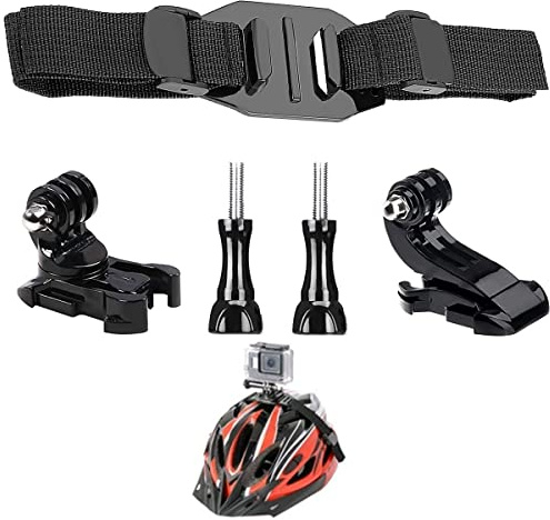Lupholue Belüftete Helm-Halterung Compatible with GoPro Hero 13 12 11 10 9 8 7, (2018), 6 5, Hero Black, Session, Xiaomi Yi, SJCAM, Campark und andere Action-Kameras