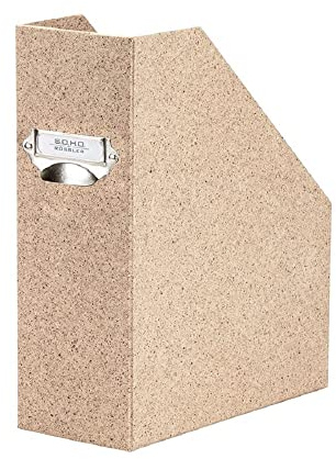 Rössler - S.O.H.O. Stehsammler A4 315x260x115 mm Cacao | Zeitschriftenhalter DIN A4 aus stabilem Karton für Zeitschriften, Dokumente und Unterlagen