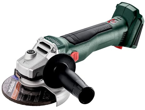 metabo Akku-Winkelschleifer W 18 L BL 9-125 - 18 V, 125 mm Scheiben-Ø, 10000 U/min - Bürstenloser Motor, Überlastschutz, Wiederanlaufschutz, leistungsstark und sicher für Profis - Inkl. metaBOX 165 L