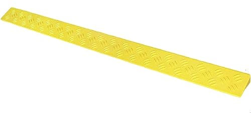 Bordsteinrampen 1-13cm hohe Schwellenrampen, 90cm breite Rollstuhlrampen, rutschfeste Bordsteinrampen für Türöffnungen, Stufen, Treppen (Color : A, Size : 8cm)