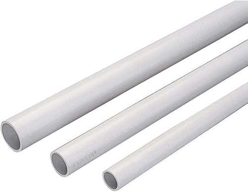 6PZ TUBO RIGIDO Ø 20 mm 2 metri grigio in PVC passacavi a parete per cavi elettrici
