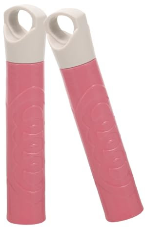 TOVINANNA 2pcs Broom Handle Grip Replacement 22mm Pink Mop Rod End Caps for Floor Cleaning Accessories Compatible Push Brooms and Mops for Home Use