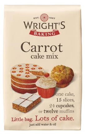 Wright's | Carrot Cake Mix 5X500g | Carrot Cake mix, which has a subtle buttery and vanilla flavour, can be used to bake light & moist cakes, slices, muffins or cupcakes
