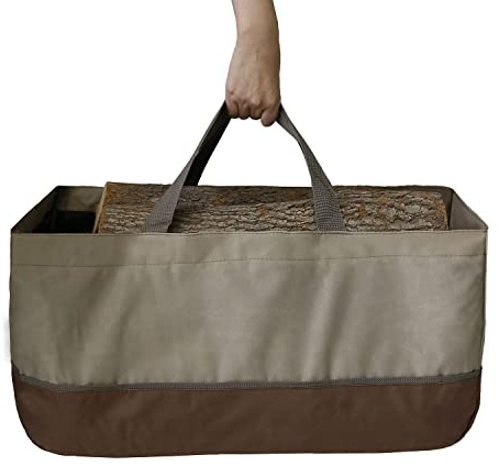 Lyirfan Firewood Log Carrier,Durable Firewood Carrier Bag,Large Capacity Firewood Log Tote Bag,For Wood Carrying