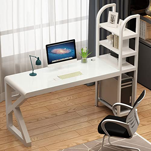 SORVA L-förmiger Computertisch, 41-Zoll-Eckschreibtisch, modernes, einfaches Heimbüro, Spieltisch, Lerntisch mit Stauraum, weiß