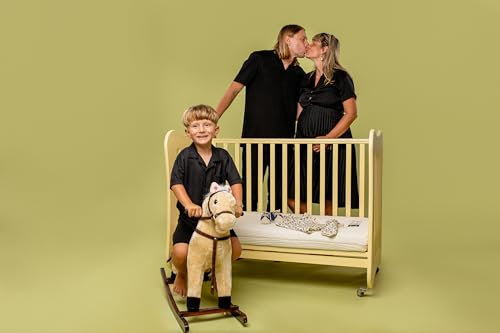 House Of Dreamz Baby Natur-Latexmatratze 80x140 – Atmungsaktiv, Hypoallergen, Schadstofffrei – Ergonomisch & Waschbarer Bezug – Für Babys von 0–12 Monaten