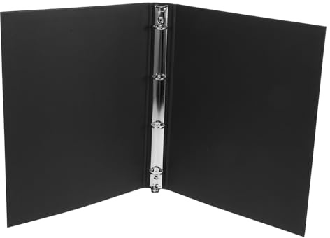 LALAFINA Cartelletta Portadocumenti in Carta Kraft Anelli a 4 Fori, Raccoglitore ad Anelli Riutilizzabile e Resistente per Ufficio, Formato A4 Elegante e Sicuro