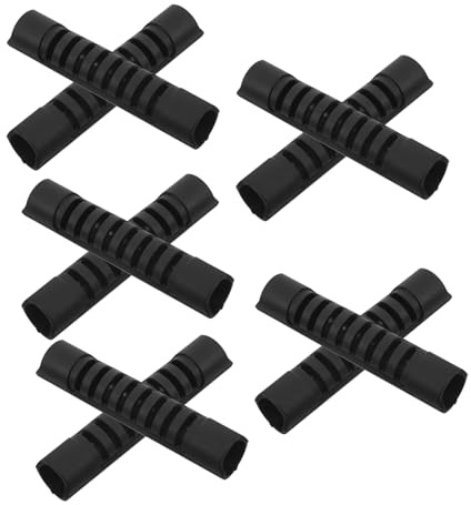 Generisch 10St Koffergriff Bremse Zubehör Schlüsselanhänger einstellbar tragbar Kontrolle Kette gepäckgurt Plastikgriff für Koffer Reisegepäckgriff Tragegriffhalterung Gepäckgriffe p.s Black