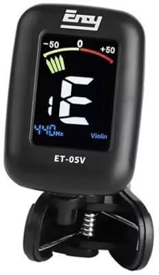 Colcolo Violin -Tuner -Clip auf Tuner, tragbarer, professioneller, schneller und genauer Gitarrentuner für Guitar Cello Violin Bass