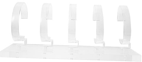 ABOOFAN Uhrenständer Aus Acryl Transparent Für 5 Uhren Schmuckhalter Armbandhalter Display Für Haushalt Und Einzelhandel