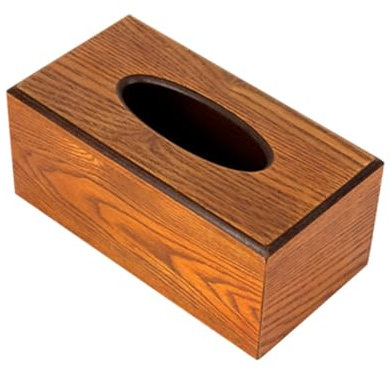 YOSADIER Taschentuchbox Für Haushalt Holz Taschentuchhalter Verschleißfeste Taschentuchetui Vintage Serviettenbox Wohnzimmer Zubehör