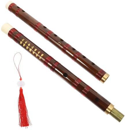 Warmhm Professionelle Chinesische Bambusflöte Dizi C-stimmung Tragbare Anfängerflöte Aus Bambus Mit Membran Und Chinesischem Knoten Leicht Und Präzise Für Schüler Und Musikliebhaber