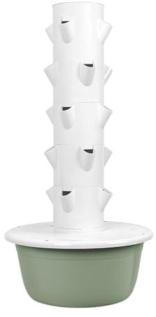 Kit Da Giardino A Torre Idroponico, Sistema Di Coltivazione Verticale Interno 5/7/9 Con Serbatoio Auto-irrigatore, Fioriera Aeroponica Per Risparmiare Spazio Per Erbe E Fragole Di Verdu(Size:5 Layers)