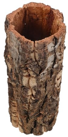 UPKOCH Cachette Rainforest en pour et Creux Tronc Reptiles Naturel Bois Surface Écorce, Compatible Décoration Gecko et Crabe de Terrarium