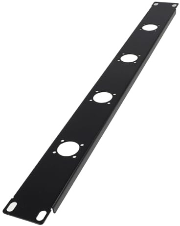Alipis Port Hinged Xlr Panel Mount Rack Plate Cable Storage Organizer for Audio Patch Panel Wire Management Tray Space-saving Cord Holder for Network Cabinets and Computer Cases