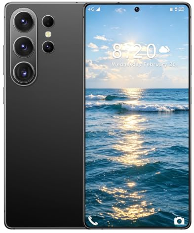 McMgc Smartphone 4G débloqué, écran perforé Incell de 6,75 Pouces, 4Go+32Go Extensible jusqu'à 256Go, processeur Octa-Core MTK6739, Android 12, Triple Emplacement pour 2 Nano-SIM + Carte TF (Black)