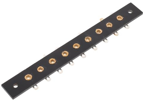 GATHINESS Connettori Posizioni per e Hifi Audio Elettrici 9 Amplificatori Rame Resina, Morsettiera Isolata Sicuro in per Montaggio in Studio e Ambienti Industriali