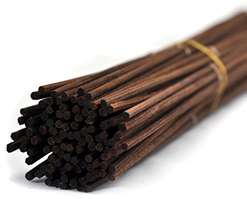 Ougual 100 Pezzi Bastone di rimontaggio del diffusore del Reed del Rattan per aromi e profumi (25cm*3mm, Marrone)