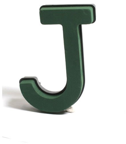 1 Wet Floral Foam Letter J for Fresh and Artificial Flowers Funeral