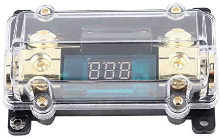 100A Audio Sicherungshalter 24V Sicherungshalter Verteilerblock mit LCD-Display für Car-Audio