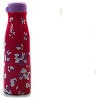 Tupperware Thermoflasche Fashion Flask 410 ml pink Blumenmuster 38571
