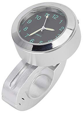 Akozon Motorrad Lenkeruhr, 22mm 25mm Motorrad Lenker Zifferblatt Uhr Uhr Wasserdicht Stoßfest, Lenkerhalterung Uhr Passend für 7/8 oder 1 ///Street Bike Lenkeruhr