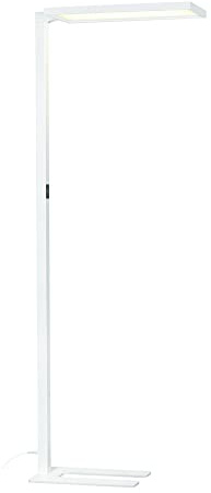 SLV WORKLIGHT |Stehleuchte, LED Innen-Beleuchtung, Bürobeleuchtung, Homeoffice-Leuchte, Lese-Lampe | 4000K, 79W, 7600lm, Weiß