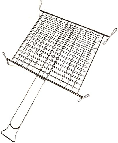 Sandrigarden 7912025 Double Cooking Grate with feet 350 x 400 mm, Steel