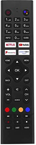 Replacement Voice Remote Control for Cello 4K OLED Smart TV Featured with NetFlix,Youtube, Primevideos, Freeview Button Play Compatible with Models C4320G, C5020G, ZG0234, and More