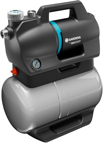 Gardena Autoclave 3900 Silent: pompa con serbatoio d’acqua di 21 l e filtro integrato, portata 3900 l/h, pressione 4,3 bar, silenziosa, esente da manutenzione (9066-20)