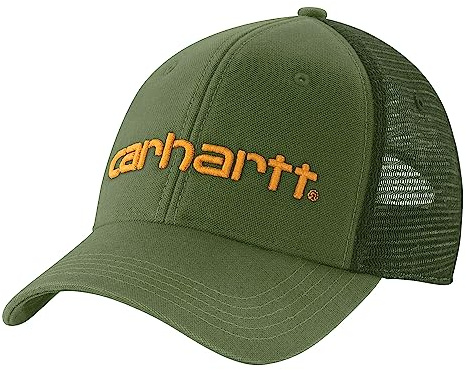 Carhartt Herren Canvas Mesh Back Logo Graphic Cap, Chive, Einheitsgröße