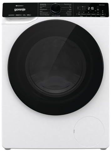 Gorenje WPNA 84 ATSWIFI3 Waschmaschine, 8 kg, WiFi, EEK A, Made in Europe, Inverter PowerDrive Motor, 1400 U/min, 15 Programme, AquaStop, SteamTech, Schnellprogramm, weiß