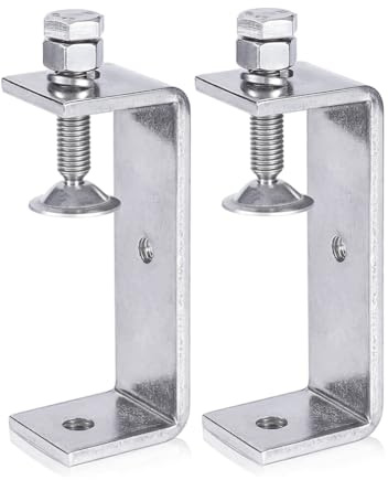 Lckiioy Robuste Klemme, Metall-C-Klemme, Holzbearbeitung, C-Klemme mit breiter Backenöffnung (130 mm), 2 Stück